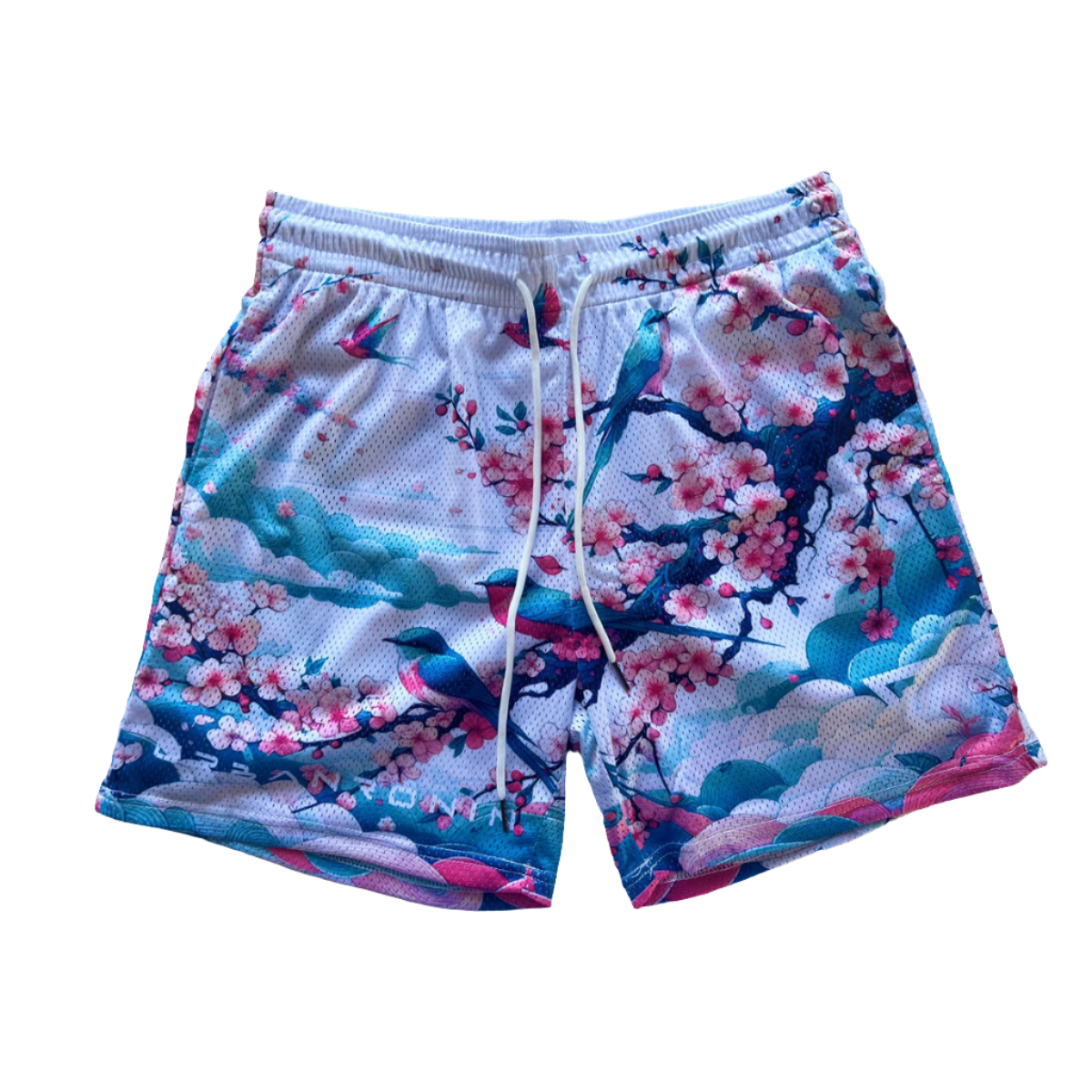 (A) BLUE BIRDS UNISEX SHORTS